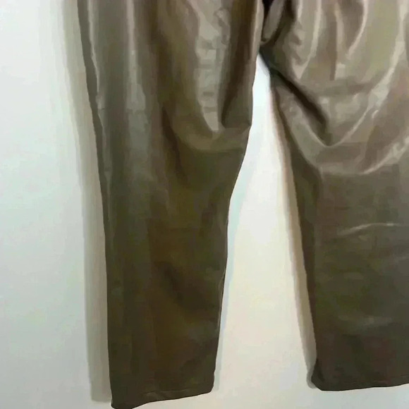 ABERCROMBIE 90s straight ultra high rise vegan leather Size 35 - Picture 14 of 16